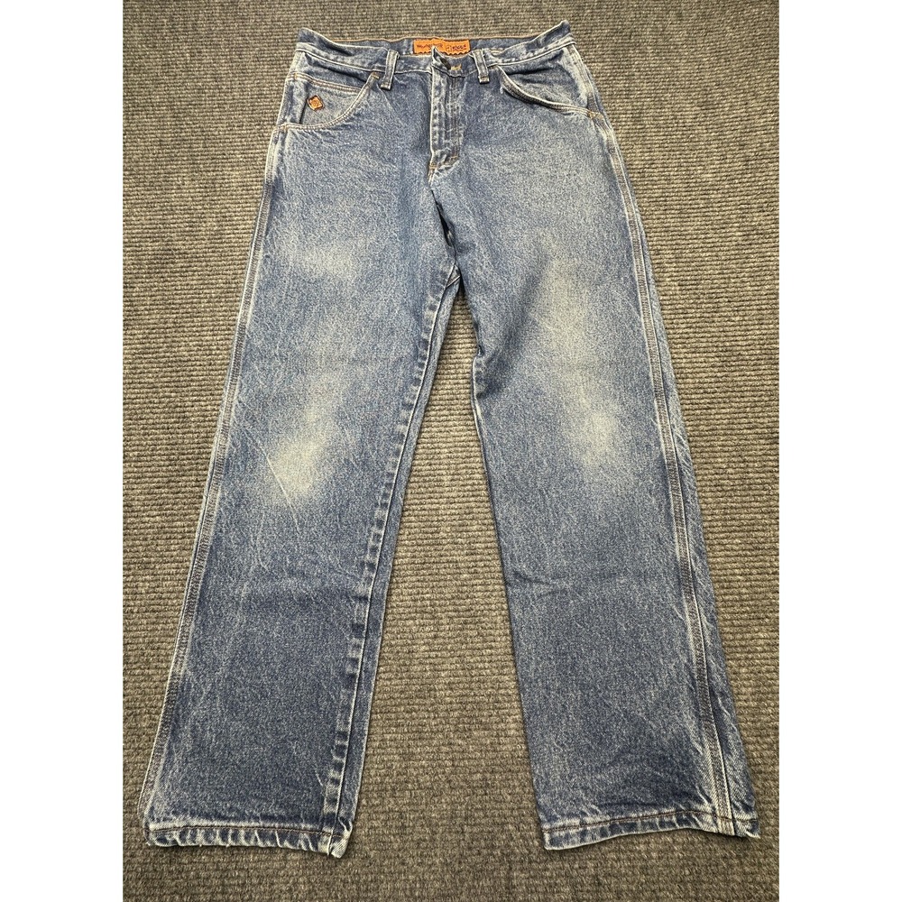 Wrangler FR Riggs Workwear Jeans Mens 32x29* Blue Flame Resistant Work‎ Denim